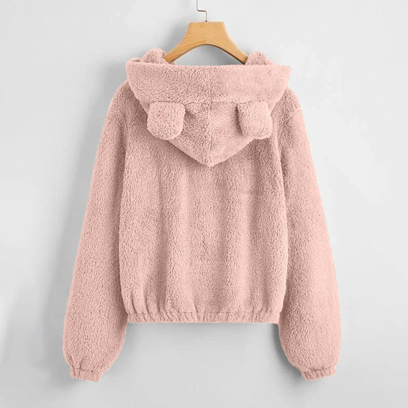 Fleece bamse jakke