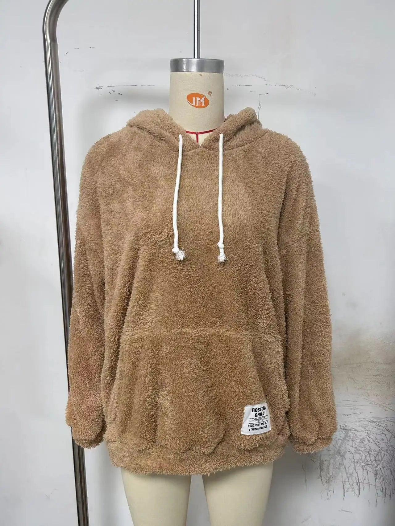 Teddy fleece hættetrøjer