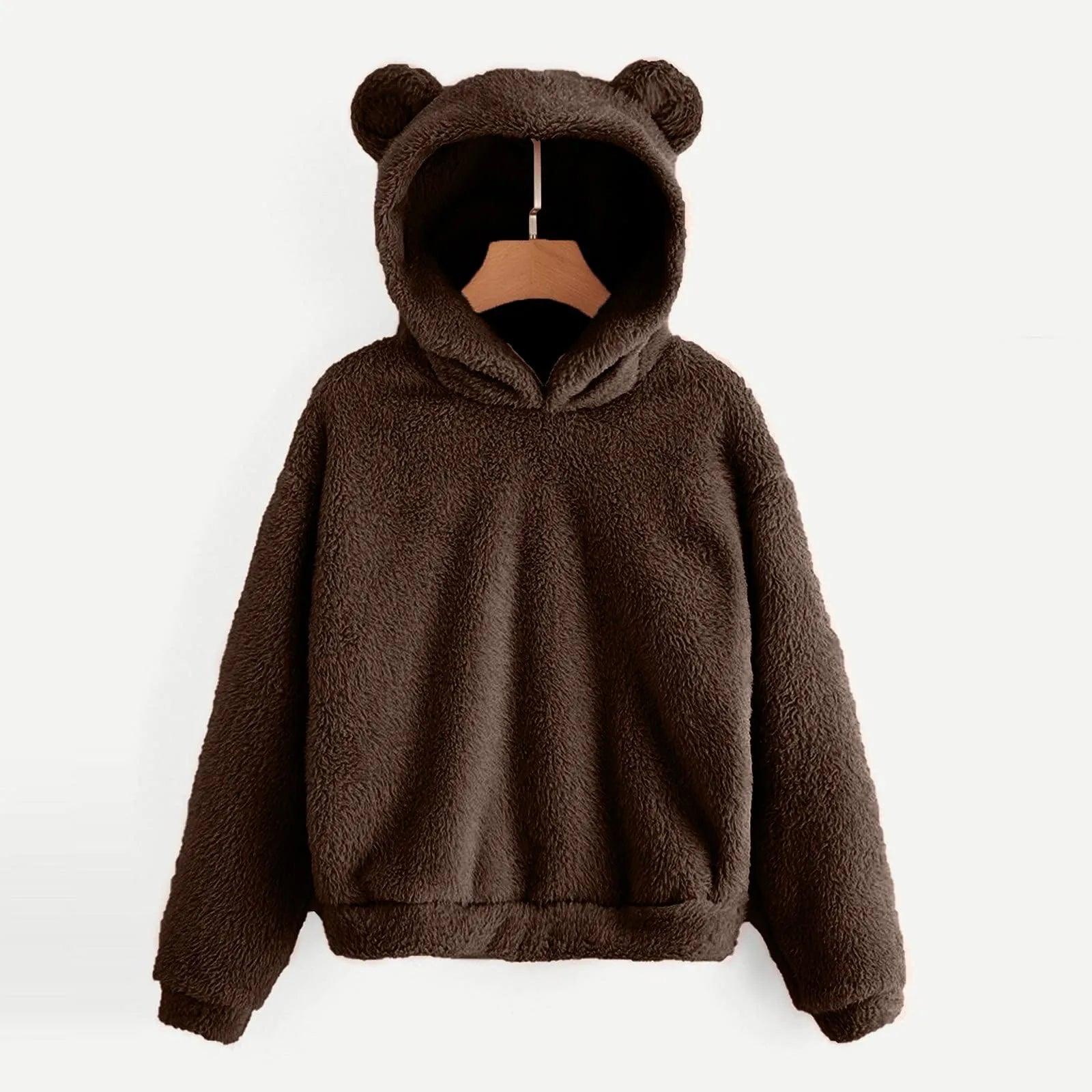 Hættetrøje teddy fleece