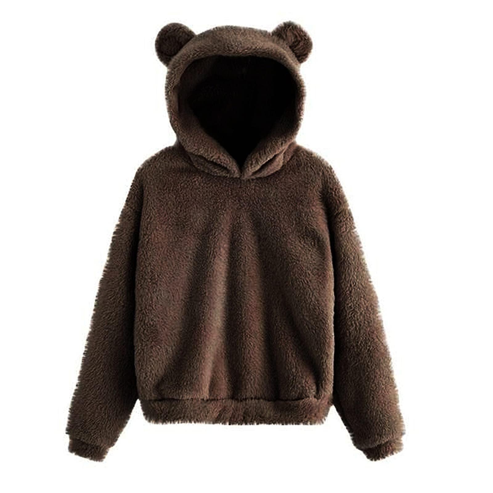 Hættetrøje teddy fleece